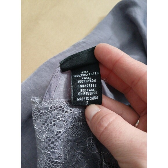 Torrid Gray Lace Trim Sexy Cami Tank Lingerie Festival Concert Plus Size 3X - Picture 6 of 7